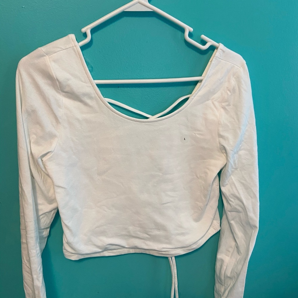 NWT Aeropostale open back cropped long sleeve
